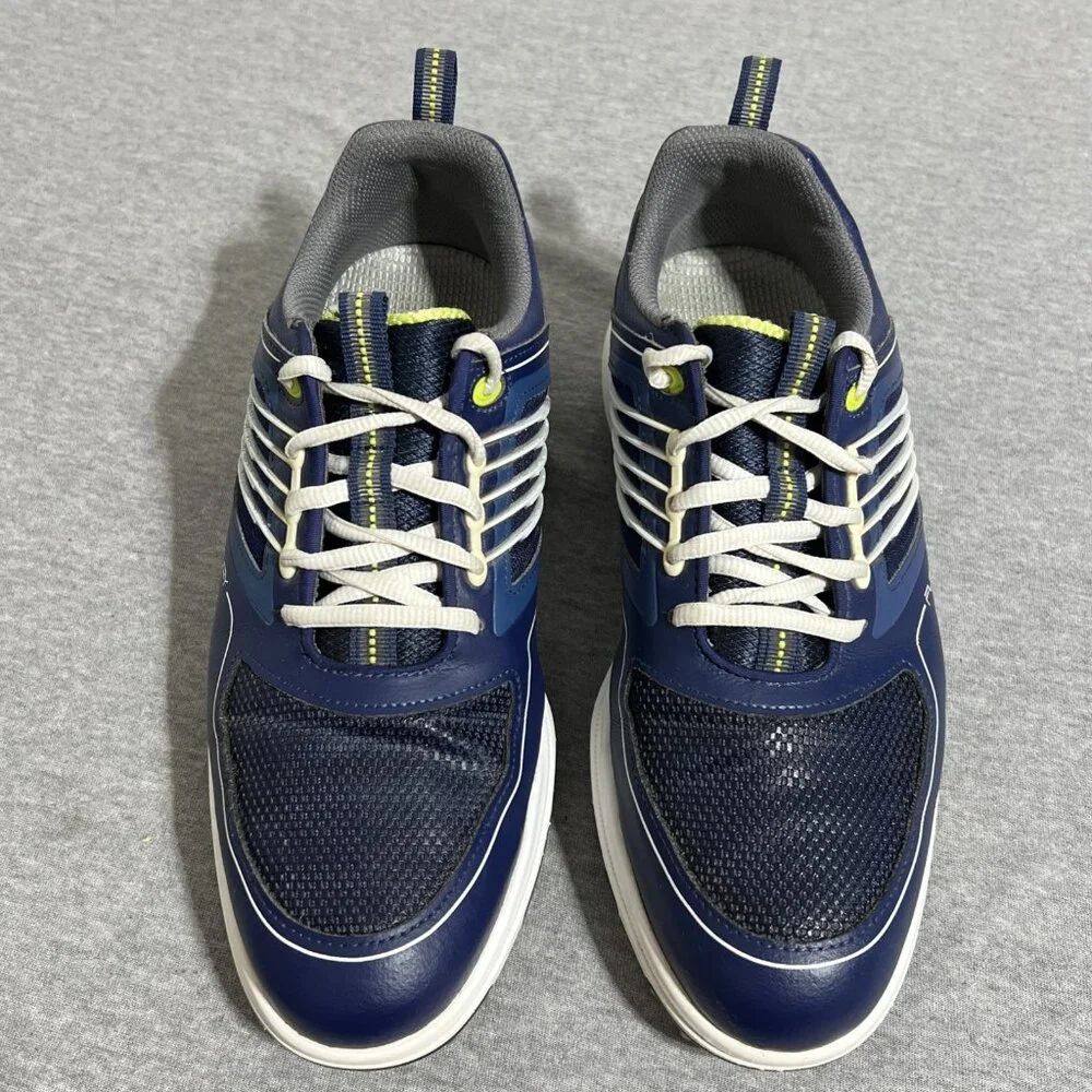 FootJoy FJ Fury Golf Shoes‎ Men's Size 8 M Navy Blue Green Spikes 51101